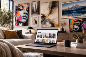 Tableau moderne pour la décoration du salon